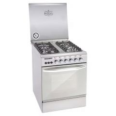 Royal Gas Crystal Cast Cooker 4 Burners Cast Iron 60*60 cm Stainless 2010288