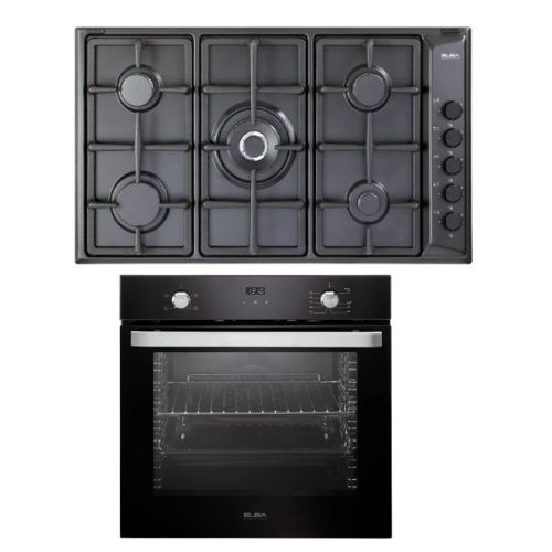 Elba Built-In Gas Oven With Grill 60 cm and Gas Hob 90 cm 5 Burners EL10XLBFG