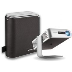 ViewSonic Portable Smart Wi-Fi Projector with Auto Keystone Dual Harman Kardon Bluetooth Speakers M1+G2