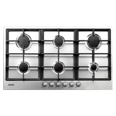HOOVER Built-In Hob 90 * 60 cm 6 Gas Burners Stainless PG960/1SXGH EGY