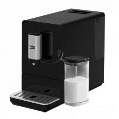 Beko Neymar Automatic Espresso Coffee Machine 19 Bars 1350W with Grinder and Milk Cup Black CEG 3194 B