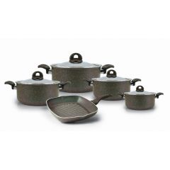 Trueval Plus cooking Set 9 Pieces Pot 18-20-24-28 and Grill 28 cm 6222013228903