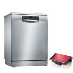 Bosch Dishwasher 12 Place 60 cm and Electric Grill 2000 Watt Red TCG4104