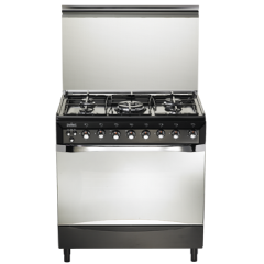 Universal 5 burners gas cooker,Self ignitions,safety,Internal light E-9605 BL