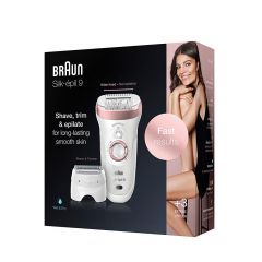 Braun Silk-épil 9 Hair Removal for Women Wet & Dry English International Warranty SE9720