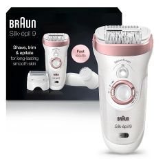 Braun Silk-épil 9 Facial Hair Removal for Women Wet & Dry English International Warranty SE9-880