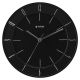 Titan Contemporary Black Wall Clock with Domed Glass 27 * 27 cm W0010PA01