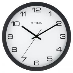 Titan Contemporary White Wall Clock with Silent Sweep Technology 30 * 30 cm W0020PA01