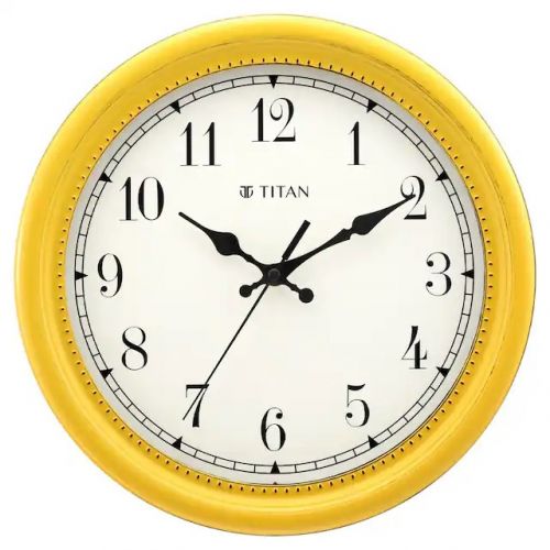 Titan Contemporary Distressed Finish White Wall Clock with Silent Sweep Technology 30 * 30 cm W0042PA01