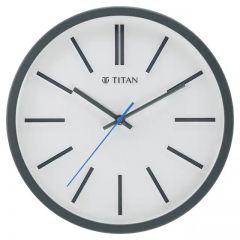 تيتان ساعة حائط بيضاء معاصرة 30.5 × 30.5 سم W0002PA01