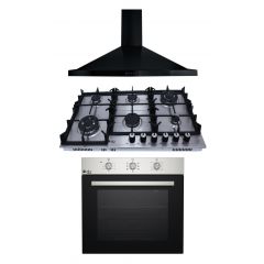 Purity Hood 90 cm and Gas Hob 90 cm and Gas Oven 60 cm PT601GG