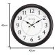 تيتان ساعة حائط كلاسيك باللون البني مقاس 40*40 سم W0056PA02