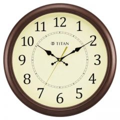 Titan Off White Wall Clock Silent Sweep Technology 42 x 42 cm W0056PA01