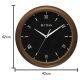 Titan Black Wall Clock Dial Color Silent Sweep Technology 42 X 42 cm W0015PA03