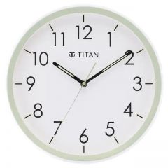 تيتان ساعة حائط 32.5 × 32.5 سم لون أبيض * أخضر W0055PA01