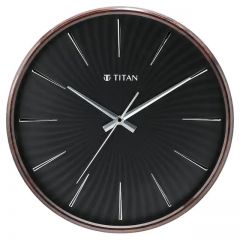 تيتان ساعة حائط 32.5 × 32.5 سم لون بني W0013PA01