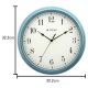 Titan Finish Blue Wall Clock with Silent Sweep Technology 32.5 x 32.5 cm W0045PA01