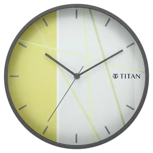 Titan Trendy and Modern looking Multi-coloured Dial Wall Clock Inspired from Bamboo Shoots 30.5 x 30.5 cm W0062PA02