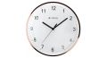 تيتان ساعة حائط ميتاليك بيضاء بزجاج مقبب 30.4 × 30.4 سم W0022MA01