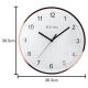 Titan Metallic White Wall Clock with Domed Glass 30.4 x 30.4 cm W0022MA01