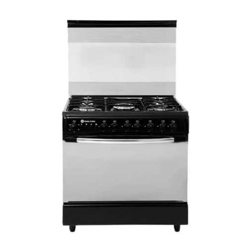 White Point Gas Cooker 60*80 cm 5 Burners Free Stand Black WPGC8060BA
